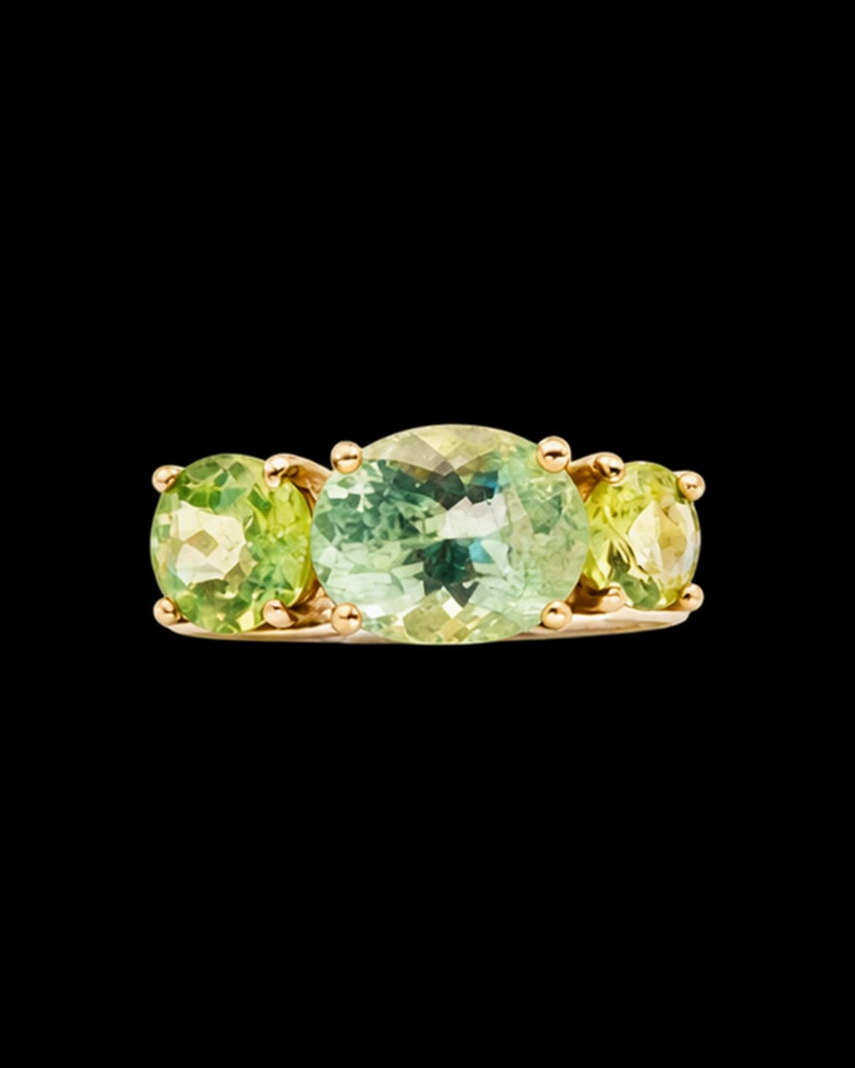 Mia Z Green Splice Ring