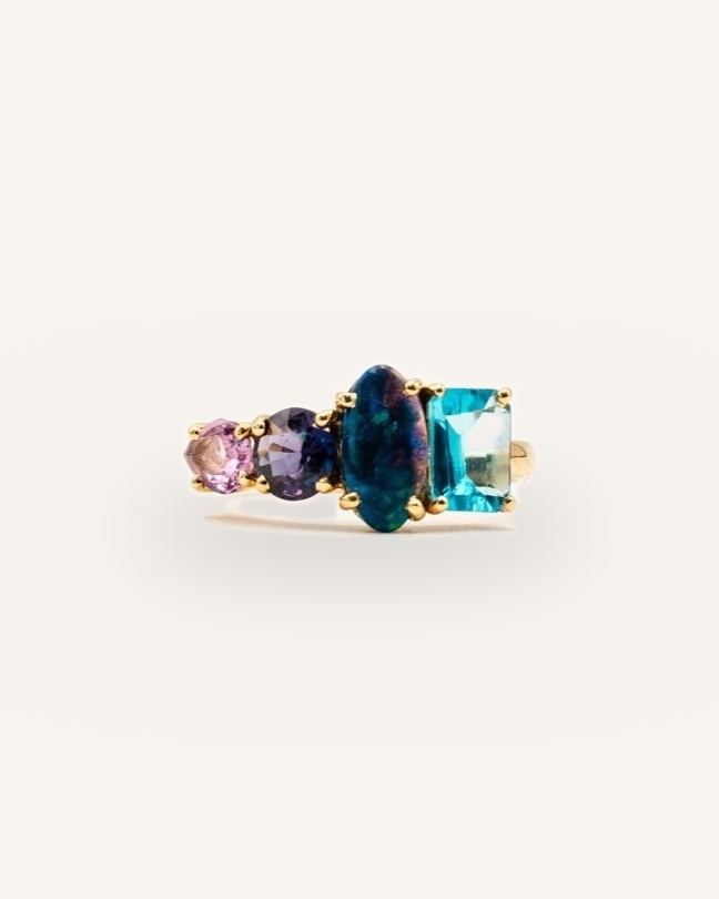 Blue Topaz & Spinel